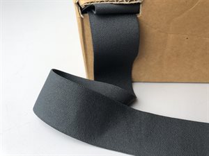 Luksus elastik - koksgrå, 34 mm